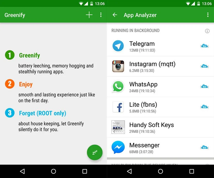 greenify en screenshot