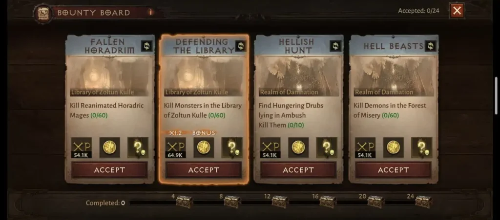 diablo dayli bounties