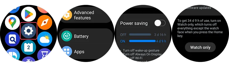NextPit Samsung Watch 5 Pro batt