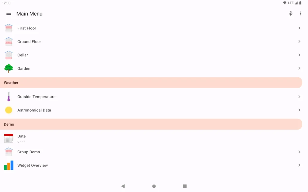 openHAB Lighting App