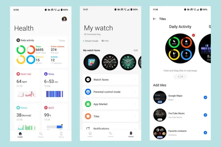 OnePlus Watch 2r ohealth app