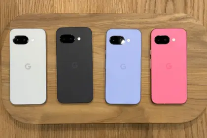 Google Pixel 9A white black pink e1743565643712