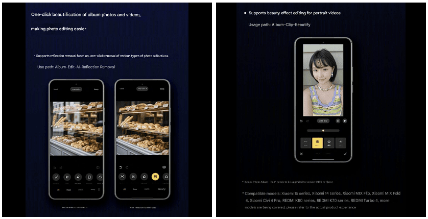 xiaomi hyperos photo and video editing
