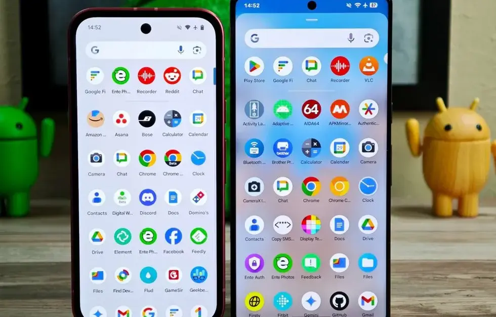 android 16 app drawer blur