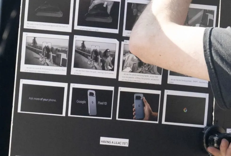 Pixel 10 Pro commercial set