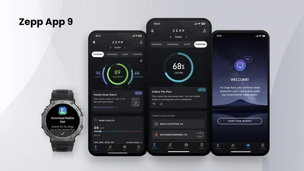 Zepp OS zepp app for amazfit bip 6
