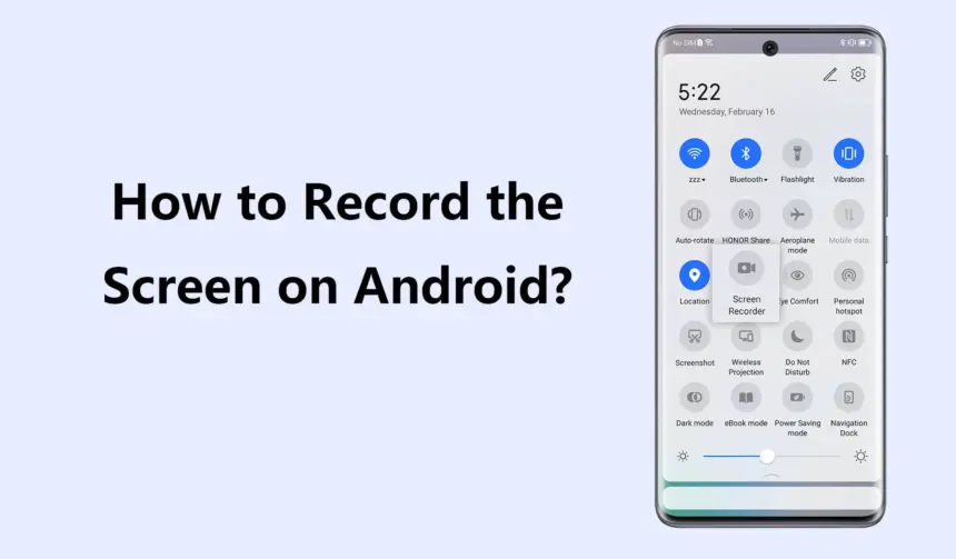 record screen on Android