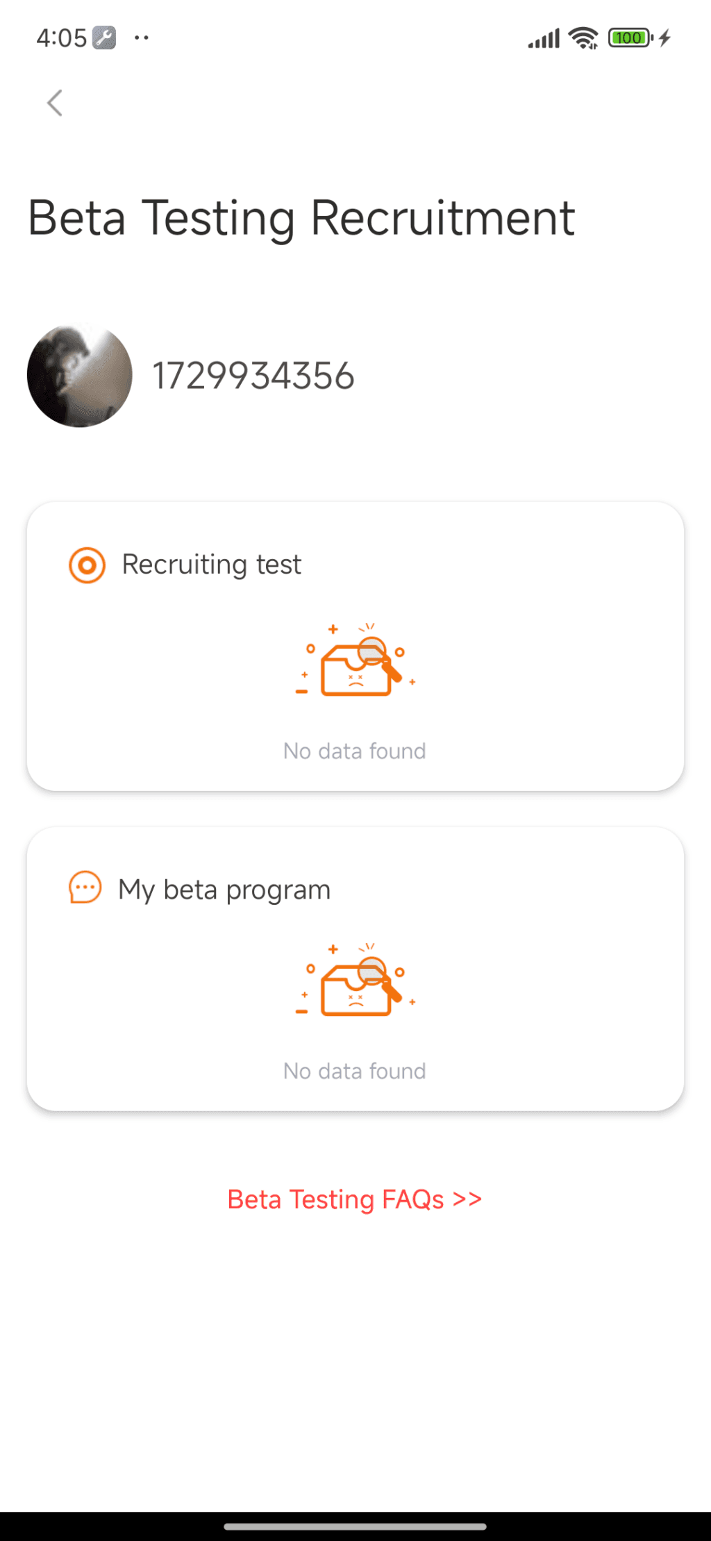 Beta Testing Page Not Available 1