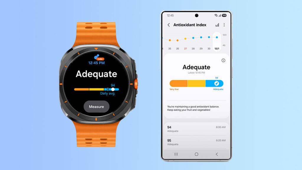 Antioxidant Index on oneui 8 watch