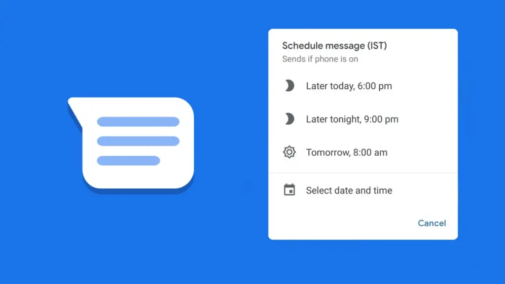 Google Messages Scheduling Featu