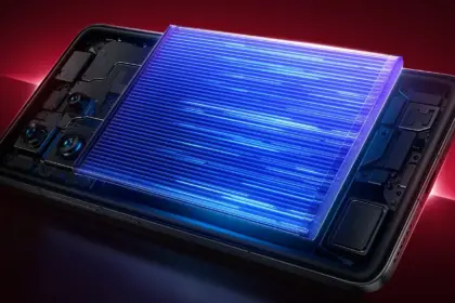 Redmi phone showing the battery