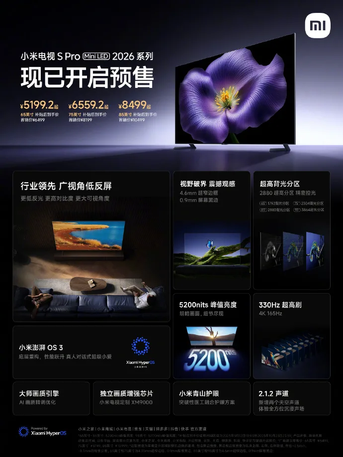 Xiaomi TV S Pro Mini LED 2026 1
