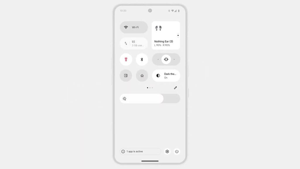 nothing os 4 quick settings