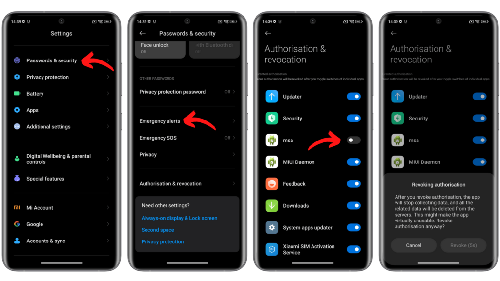 xiaomi hyperos disable system ads MSA