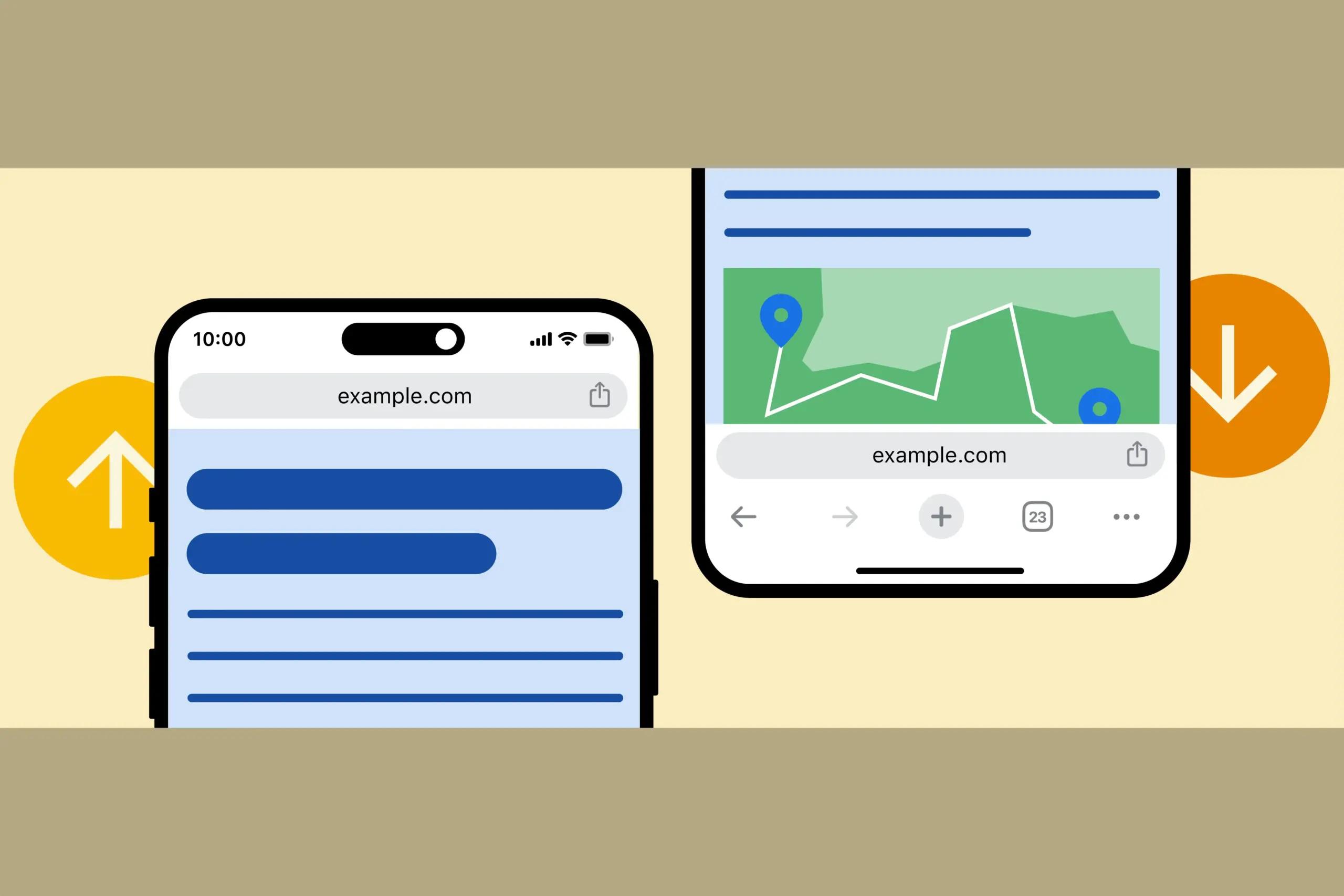 You can move the address bar to the bottom in Chrome on Android.